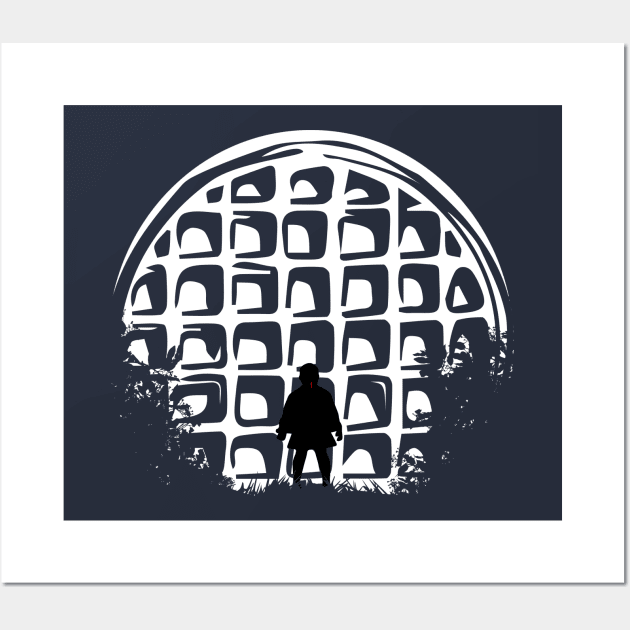 Eleven in Moon-Waffle Wall Art by Taki93